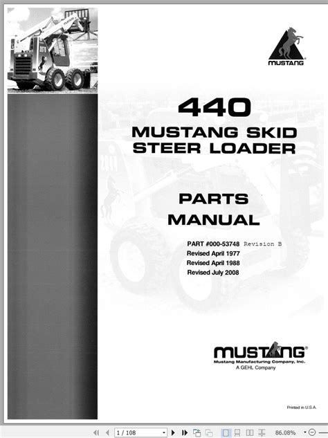 jerky hydraulics on mustang 440 skid steer|mustang 440 parts diagram.